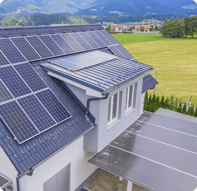 Photovoltaikanlage auf einem Haus