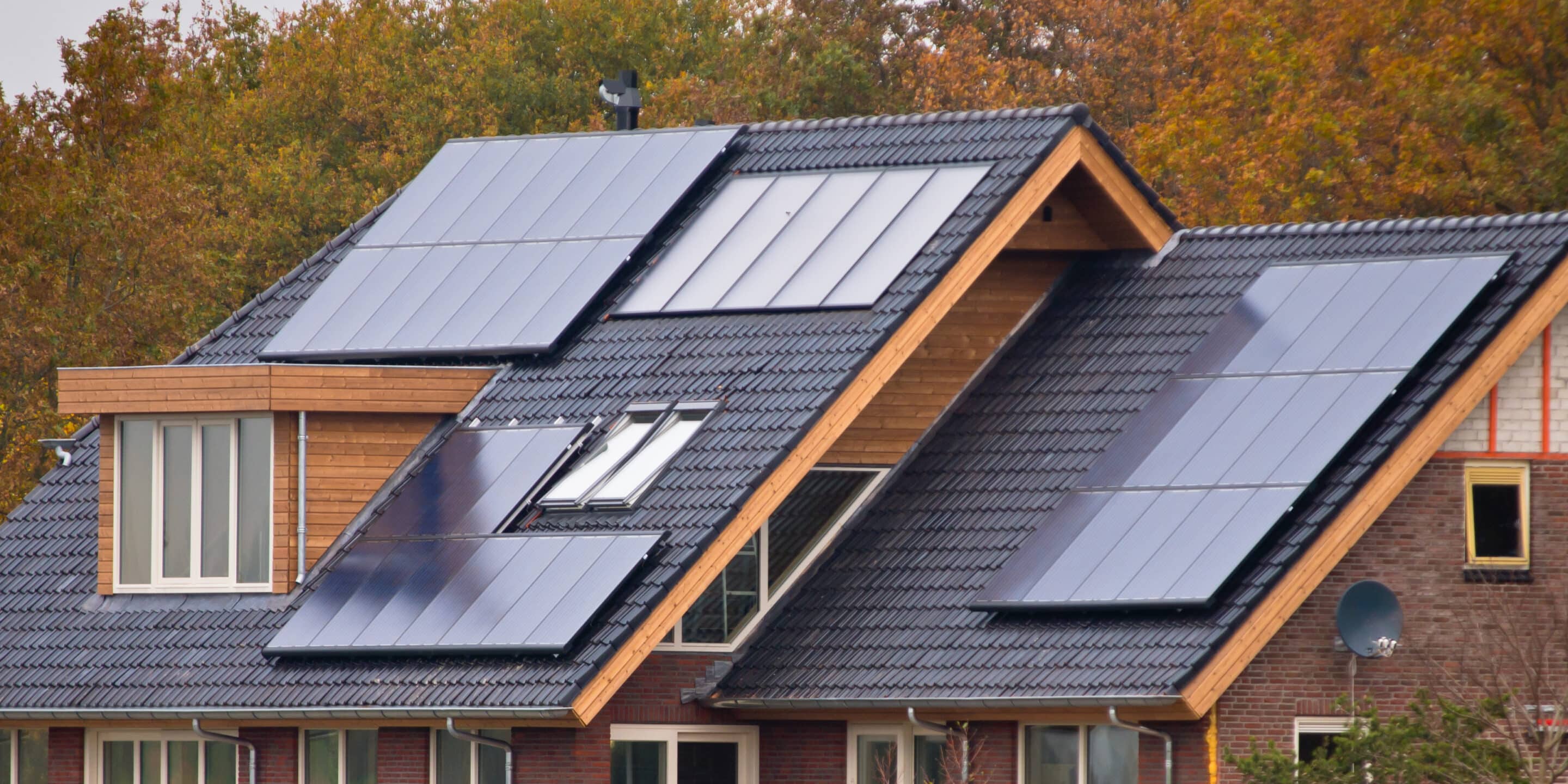 Photovoltaikanlage auf einem Haus in Hamburg